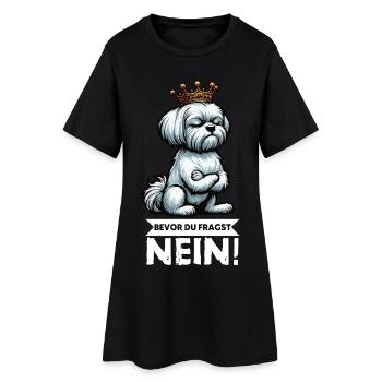 Avant que vous ne demandiez : No Malteser Malteserbesitzer - Robe T-shirt Femme - noir - Devant