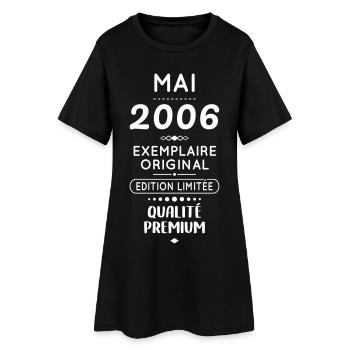 Anniversaire 20 ans - Mai 2006 Original - Robe T-shirt Femme - noir - Devant