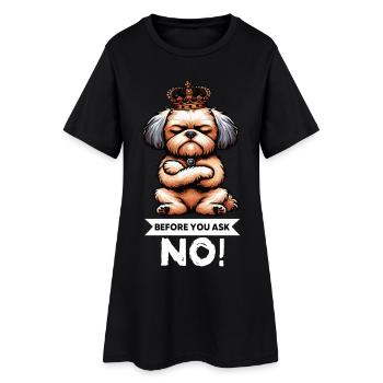 Avant de demander Bolonka Bolonka Zwetna Bolonkas - Robe T-shirt Femme - noir - Devant