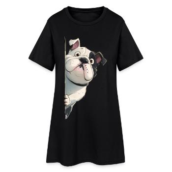 Bourdons anglais qui espionnent Drôle de chiens amateurs de produits dérivés - Robe T-shirt Femme - noir - Devant
