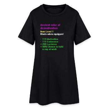 Robe de démotiver - Robe T-shirt Femme - noir - Devant