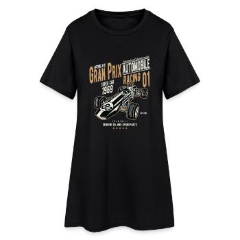 GRAND PRIX SUPER CAR - Motif de voiture de course vintage - Robe T-shirt Femme - noir - Devant