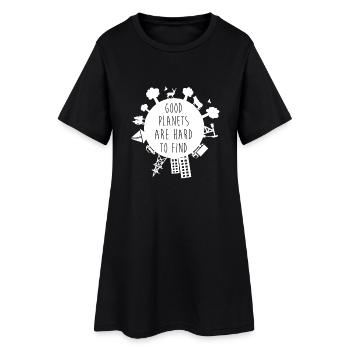 Planet B? - Women’s T-Shirt Dress - black - Front