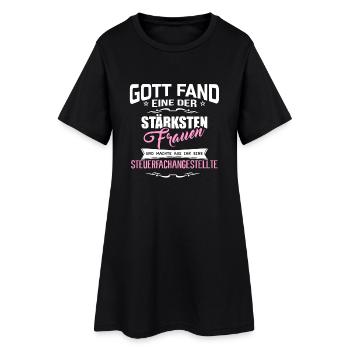 STEUERFACHANGESTELLTE - Frauen T-Shirt-Kleid - Schwarz - Vorne