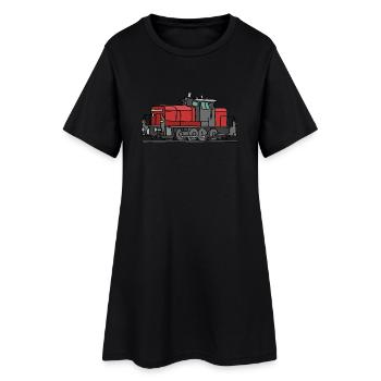 Locomotive diesel - Robe T-shirt Femme - noir - Devant