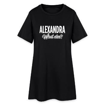 ALEXANDRA - we - Frauen T-Shirt-Kleid - Schwarz - Vorne