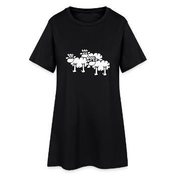 Sheep - Women’s T-Shirt Dress - black - Front