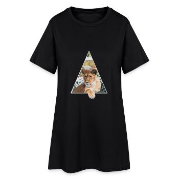 tigre - Robe T-shirt Femme - noir - Devant
