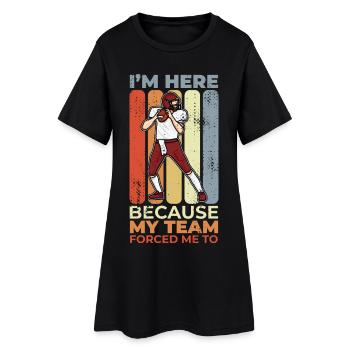 Funny Football Saying - Women’s T-Shirt Dress - black - Front