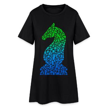 Pièces d’échecs Jeu d’échecs Joueur d’échecs - Robe T-shirt Femme - noir - Devant