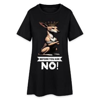 Avant de demander à Podenco Podencos Podencoliebhaber - Robe T-shirt Femme - noir - Devant