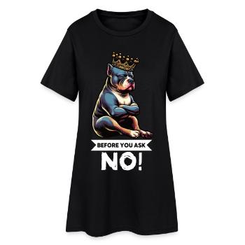 Before You Ask American Bully Bully Pit Bullys - Frauen T-Shirt-Kleid - Schwarz - Vorne