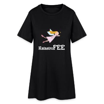 KatastroFEE - Frauen T-Shirt-Kleid - Schwarz - Vorne