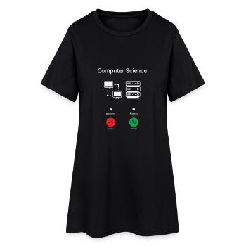The PC calls - Women’s T-Shirt Dress - black - Front