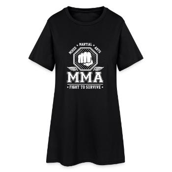 Mixed Martial Arts MMA Fight to survive - Robe T-shirt Femme - noir - Devant