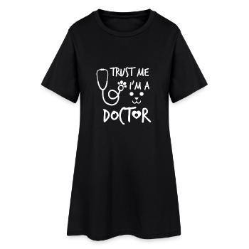Trust me i'm a doctor - veterinary surgeon - Robe T-shirt Femme - noir - Devant