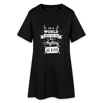 In a world where you can be anything be kind - Robe T-shirt Femme - noir - Devant