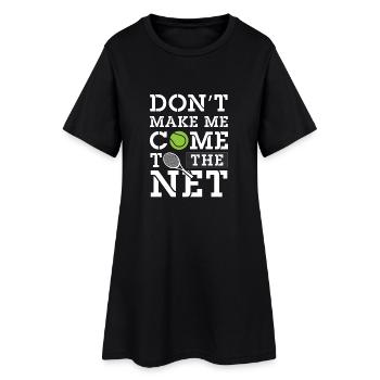 Don't make me come to the net - Tennis - Robe T-shirt Femme - noir - Devant