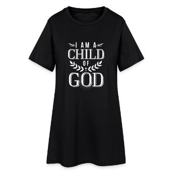 I am a child of God - christian design - Robe T-shirt Femme - noir - Devant