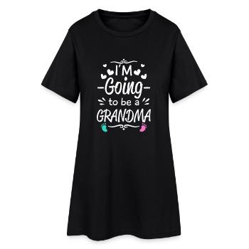 I'm going to be Grandma - baby birth announcement - Robe T-shirt Femme - noir - Devant