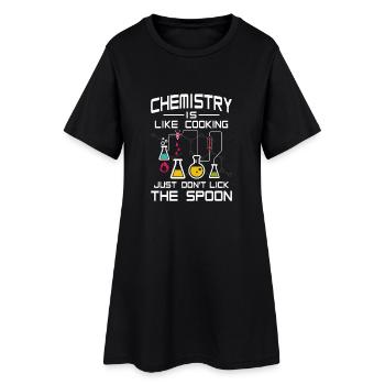 Chemistry like Cooking just don't lick the Spoon - Robe T-shirt Femme - noir - Devant