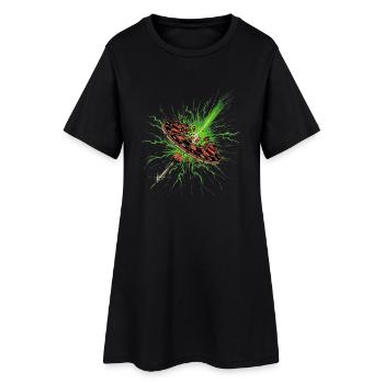 Dart Shirt Flash V2 RAHMENLOS Design - Frauen T-Shirt-Kleid - Schwarz - Vorne