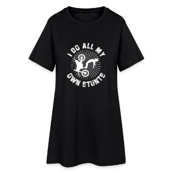 I do all my own Stunts - Dirt Bike Motocross - Robe T-shirt Femme - noir - Devant