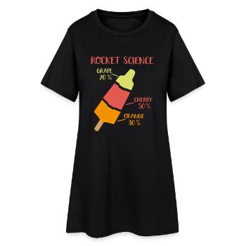 rocket science - Robe T-shirt Femme - noir - Devant