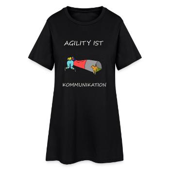 L'agilité est - communication - Robe T-shirt Femme - noir - Devant
