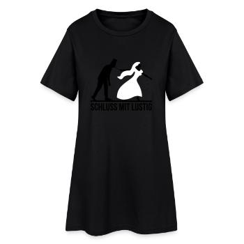 JGA Schluss mit lustig Junggesellen Party stag nig - Frauen T-Shirt-Kleid - Schwarz - Vorne