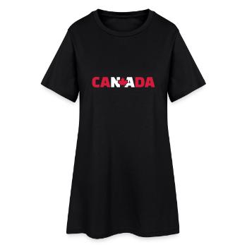 Canada - Robe T-shirt Femme - noir - Devant