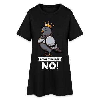 Avant de demander Pigeon Pigeons Pigeons Lovers Pigeon Bird - Robe T-shirt Femme - noir - Devant
