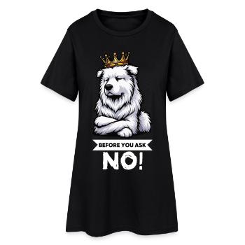 Avant de demander Berger Blanc Berger Berger - Robe T-shirt Femme - noir - Devant