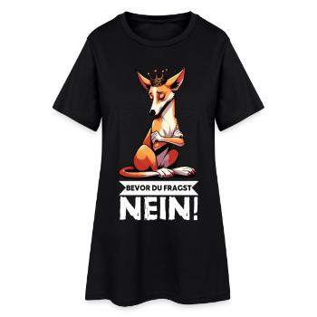 Avant que vous ne demandiez No Podencos Podencos Podencohund - Robe T-shirt Femme - noir - Devant