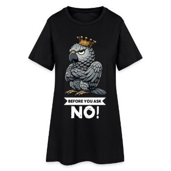 Before You Ask African Grey Parrot Parrot Parrot Holder - Women’s T-Shirt Dress - black - Front
