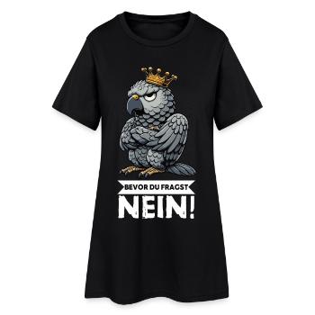 Before you ask: No African grey parrot, parrot, parrot, parrot - Women’s T-Shirt Dress - black - Front