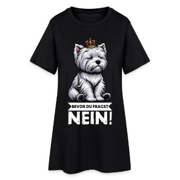 Avant que vous ne demandiez, pas de Westie Westland Terrier - Robe T-shirt Femme - noir - Devant