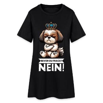 Bevor Du Fragst Nein Shih tzu Shih tzus Shih  - Frauen T-Shirt-Kleid - Schwarz - Vorne