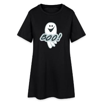 fantôme - Robe T-shirt Femme - noir - Devant