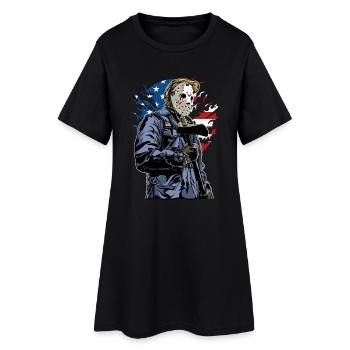 HORROR MURDER - American Halloween Gift Motive - Women’s T-Shirt Dress - black - Front