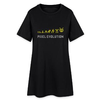 Pixel Evolution - Robe T-shirt Femme - noir - Devant