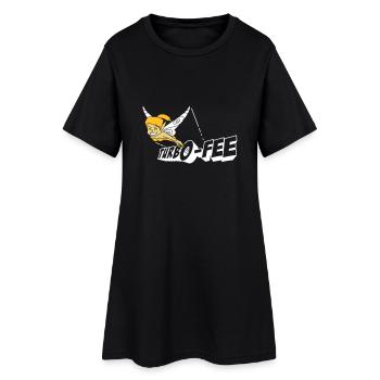 Turbo-Fee - Frauen T-Shirt-Kleid - Schwarz - Vorne