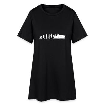 Boat Evolution - Women’s T-Shirt Dress - black - Front