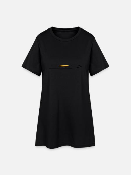 retro, vinyl, old school - Frauen T-Shirt-Kleid - Schwarz