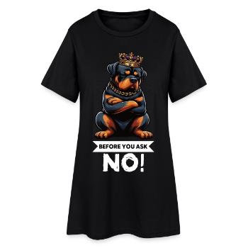 Before You Ask No Rottweiler Rottweilerbesitzer - Women’s T-Shirt Dress - black - Front