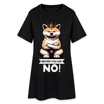 Avant de demander à Akita, propriétaire d’Akita, Akita Amoureux d’Akita - Robe T-shirt Femme - noir - Devant