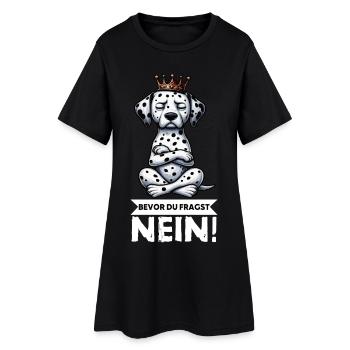 Avant que tu ne demandes, pas de Dalmatien Dalmatien Gardien Dalmatien - Robe T-shirt Femme - noir - Devant