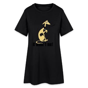 wasnt_me! - Women’s T-Shirt Dress - black - Front