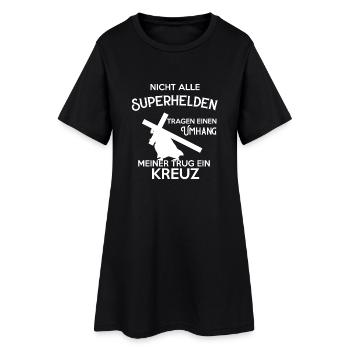 Jesus Christentum - Frauen T-Shirt-Kleid - Schwarz - Vorne