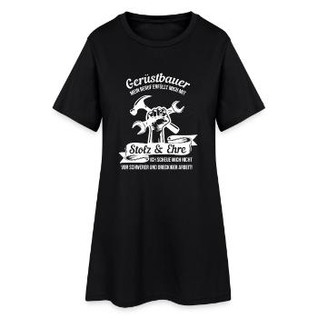 Gerüstbau Gerüstbauer Motiv Stolz und Ehre - Frauen T-Shirt-Kleid - Schwarz - Vorne